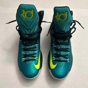 Nike KD 5 Basketball Shoes Atomic Teal Volt Basketball Mens 12